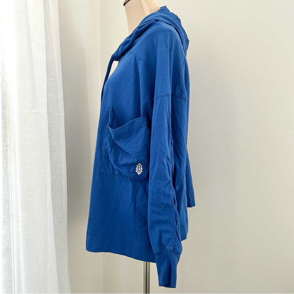 ☀️(A432) NWT Free People Hot Shot Hooded Layer. Royal Blue. Size: Small - Picture 8 of 15